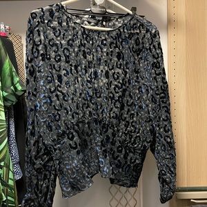 Zara velvet top